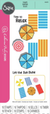 Sizzix Clear Stamps Set By Catherine Pooler 16/Pkg, Beach Blankets & Brellas (666655)