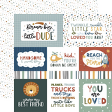 Echo Park Paper, Dream Big Little Boy, 12"x12" Double-Sided Paper, Journaling Cards