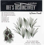 Dee's Distinctively a cut above, Thinlits Dies by Deanna Pannell, White Pine Needles (IME-199)