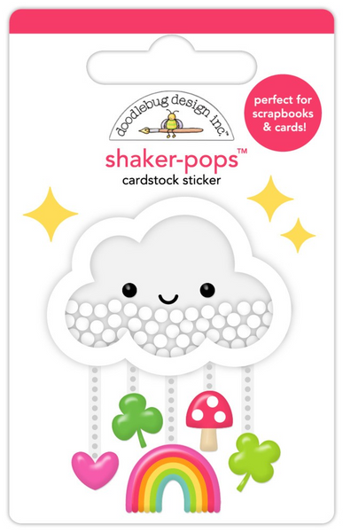 Doodlebug Design, Shaker-pops Cardstock Sticker, Lucky Charm (#9019)