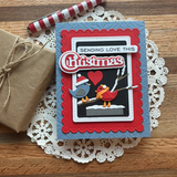 Spellbinders, Etched Dies By Lisa Horton, Bow & Bell Scallop Frame (S4-1448)
