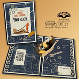 Karen Burniston, Clear Stamps, Tool Time Sayings (CS036)