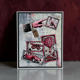AALL And Create A6 #TP-1443 Photopolymer Clear Stamp Set, Miniature Postage Stamps by Autour De Mwa & Co.