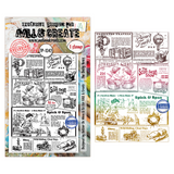 AALL And Create A6 #TP-1342 Photopolymer Clear Stamp Set, The Daily News by Autour De Mwa