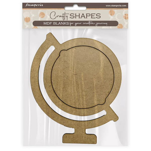 Stamperia, Crafty Shapes, Art Of Travelling, Globe (KLSM34)