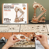 ROKR 3D Wooden Puzzle, Magic Harp Music Box