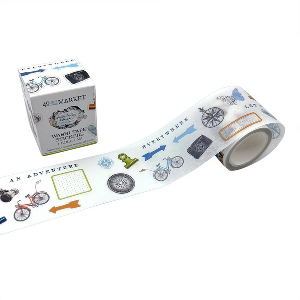 49 And Market Washi Sticker Roll, Vintage Artistry, Everywhere (VAE-40827)