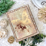 Spellbinders, Press Plate & Die Set, Butterfly Splatter (BP-323)