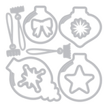 Sizzix, Clear Stamps Set 19PK w/11PK Framelits, Baubles by 49 and Market (667019)