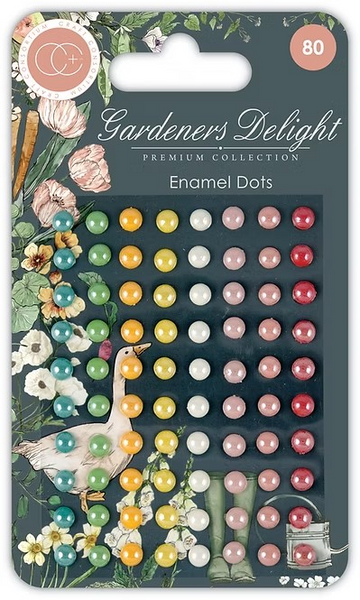 Craft Consortium, Gardeners Delight Premium Collection, Adhesive Enamel Dots (CCADOT023)