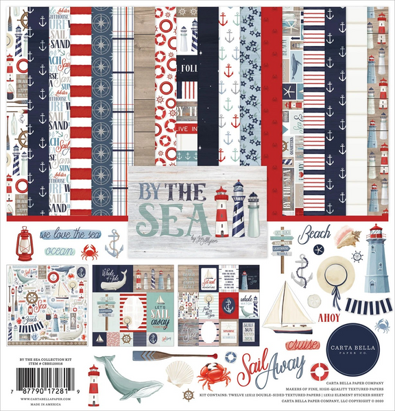 Carta Bella Collection Kit 12"X12", By The Sea (CBBS120016)