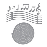 Spellbinders, Musical Notes & Stave Pop-Up Etched Dies by Bibi Cameron (S5-687)