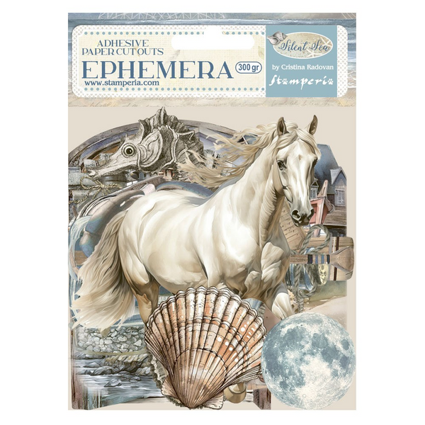Stamperia, Adhesive Ephemera, Silent Sea (DFLCT63)