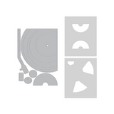 Hero Arts, Dies & Stencil Bundle, Drop the Needle (WB1206)