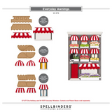 Spellbinders, Everyday City Holiday Die Bundle by Yana Smakula, Everyday Awnings (BD-1075)