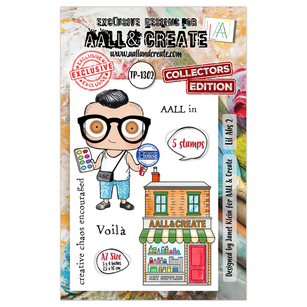 AALL And Create A7 #TP-1302 Photopolymer Clear Stamp Set, Lil Abs 2 by Autour De Mwa & Co.