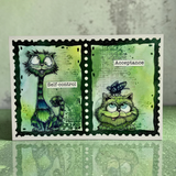 AALL And Create A6 #TP-1341 Photopolymer Clear Stamp Set, Bee Geometry by Autour De Mwa & Co.