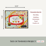 CrafTreat Scrapbook Blank Precut Album Base, LapBook Folio, Black (CAB047)