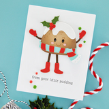 Spellbinders Etched Dies from the Dancin' Christmas Collection, Dancin' Figgy Pudding (S4-1315)