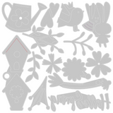 Sizzix Thinlits Die Set 16PK, Hello Spring (665091)