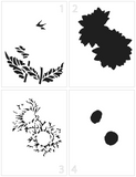 The Crafters Workshop, 8.5X11 Layering Stencil, A2 Layered Sunflowers (TCW6058)