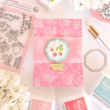 Pinkfresh Studio, Clear Stamp, Dies & Stencil Bundle, Freshly Picked (311225, 311325 & 311425)