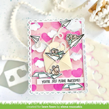 Lawn Fawn, Lawn Clippings Coloring Stencils, Layered Hearts Background (LF3623)
