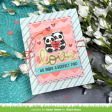 Lawn Fawn, Lawn Clippings Coloring Stencils, Layered Hearts Background (LF3623)