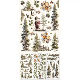 49 And Market Blendable Rub-On Transfer Set 6"X12", Timber & Tweed (DTT-34752)