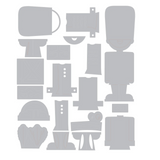 Sizzix, Thinlits Die Set by Tim Holtz, 19PK, Classic Harvey, Colorize (666066)