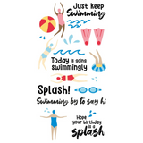 Sizzix Clear Stamps Set By Catherine Pooler 29/Pkg, Synchronized Swimmers (666658)