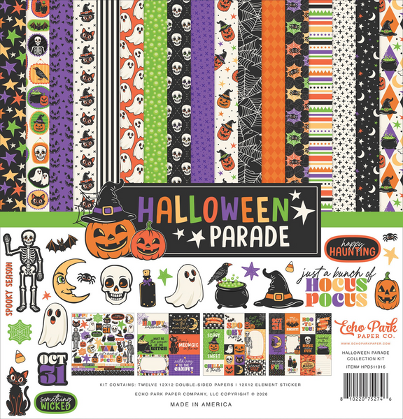Echo Park Collection Kit 12"X12", Halloween Parade (HPD511016)