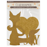 Stamperia, Crafty Shapes, Furry Friends, Dog And Cat Silhouette (KLSM67)