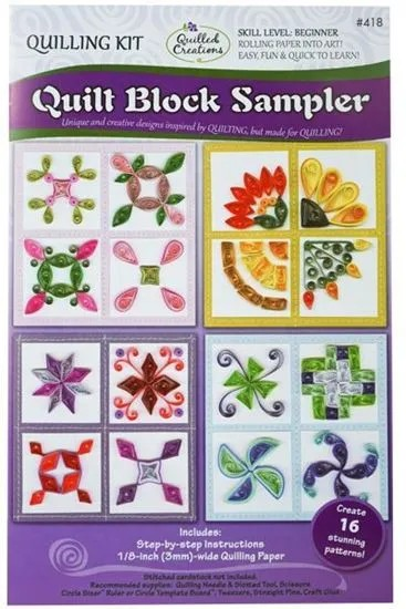 Quilled Creations, Quilling Kit, Quilt Block Sampler (#418)