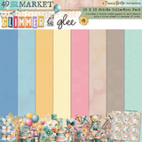 49 And Market, 12 x12 Solids Collection Pack, Glimmer & Glee (DGG-35971)