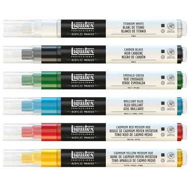 Liquitex, Professional Acrylic Paint Marker, Fine (2-4mm), Assorted Colors