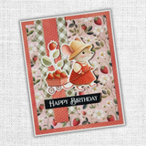 Paper Rose, 12X12 Double Sided Paper, Strawberry Friends Basics (34884)