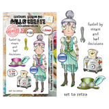 AALL & Create, #TP-1375, A7 Clear Stamp, Designed by Janet Klein, Steaming Dee