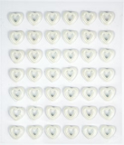 Craft Consortium, Belle Fleur Premium Collection, Adhesive Enamel Hearts (CCADOT020)