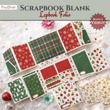 CrafTreat Scrapbook Blank Precut Album Base, LapBook Folio, White (CAB049)