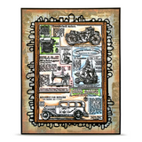 AALL And Create A6 #TP-1343 Photopolymer Clear Stamp Set, Global Gazette by Autour De Mwa