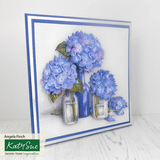 Katy Sue, Die Cut Decoupage, Blue Hydrangeas (Pack Of 3)