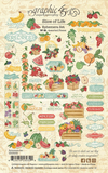 Graphic 45 Ephemera Set, Slice of Life (4503233)