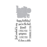 Hero Arts, Clear Stamps & Dies Bundle, Hello There (DC284)