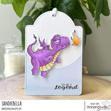 Stamping Bella Cling Stamps, Oddball Fairytale Dragon Flying