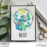 Stamping Bella Cling Stamps, Oddball Fairytale Dragon Sitting