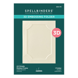 Spellbinders, 3D Embossing Folder, A2 Ornate Molded Frame by Yana Smakula (E3D-179)