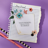 Spellbinders, Push Pin Notes Etched Dies from the Take Note Collection (S3-550)