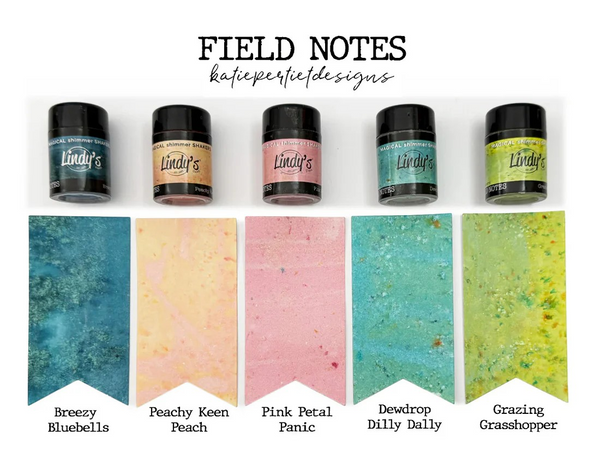 Lindy's Gang, Shimmer Shaker 5-pack, Field Notes by Katie Pertiet