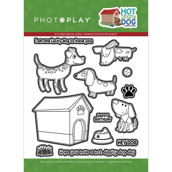 Photo Play Etched Die, Hot Diggity Dog